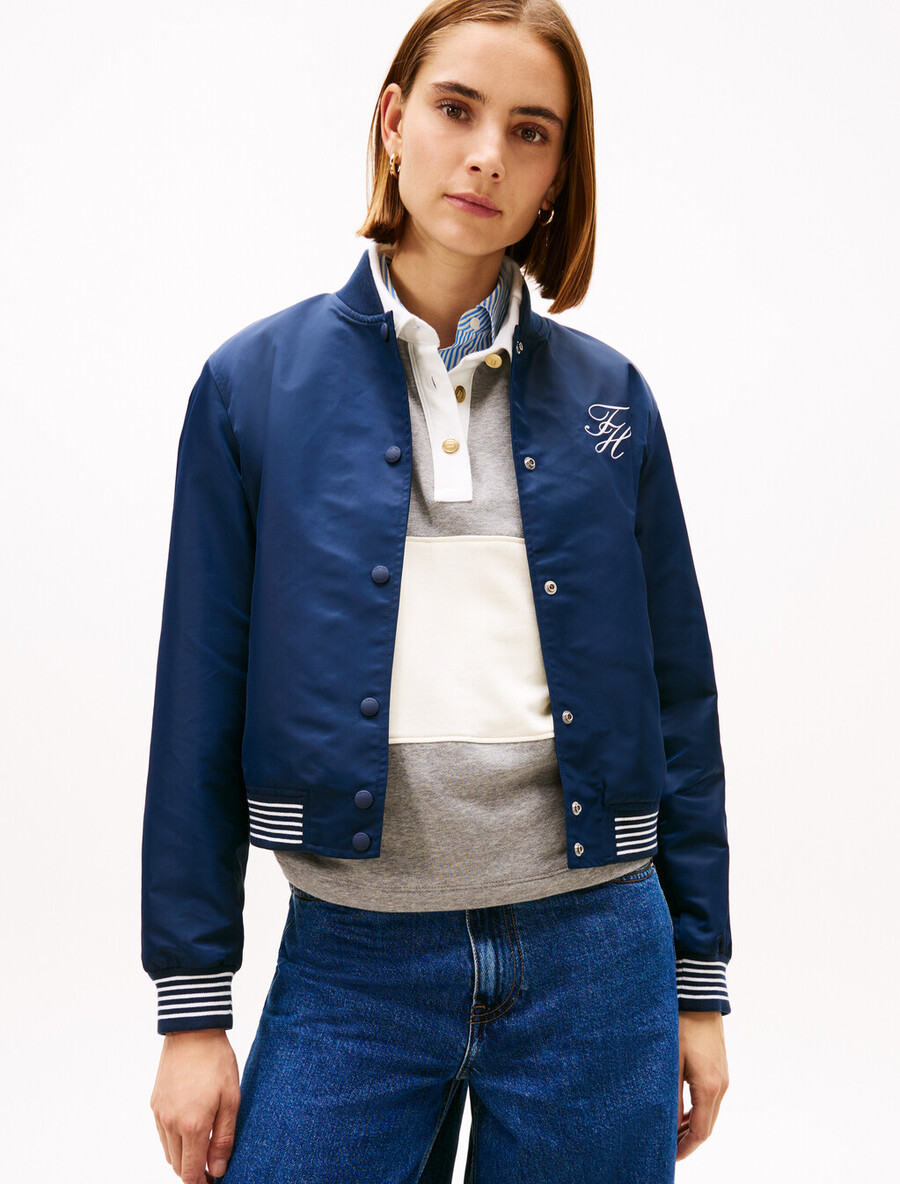 giubbotto bomber stile college asia fit