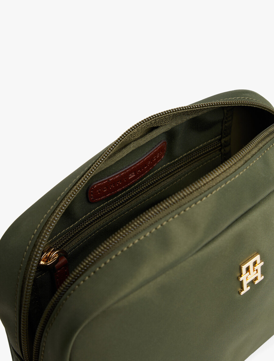 borsa a tracolla per fotocamera in fettuccia