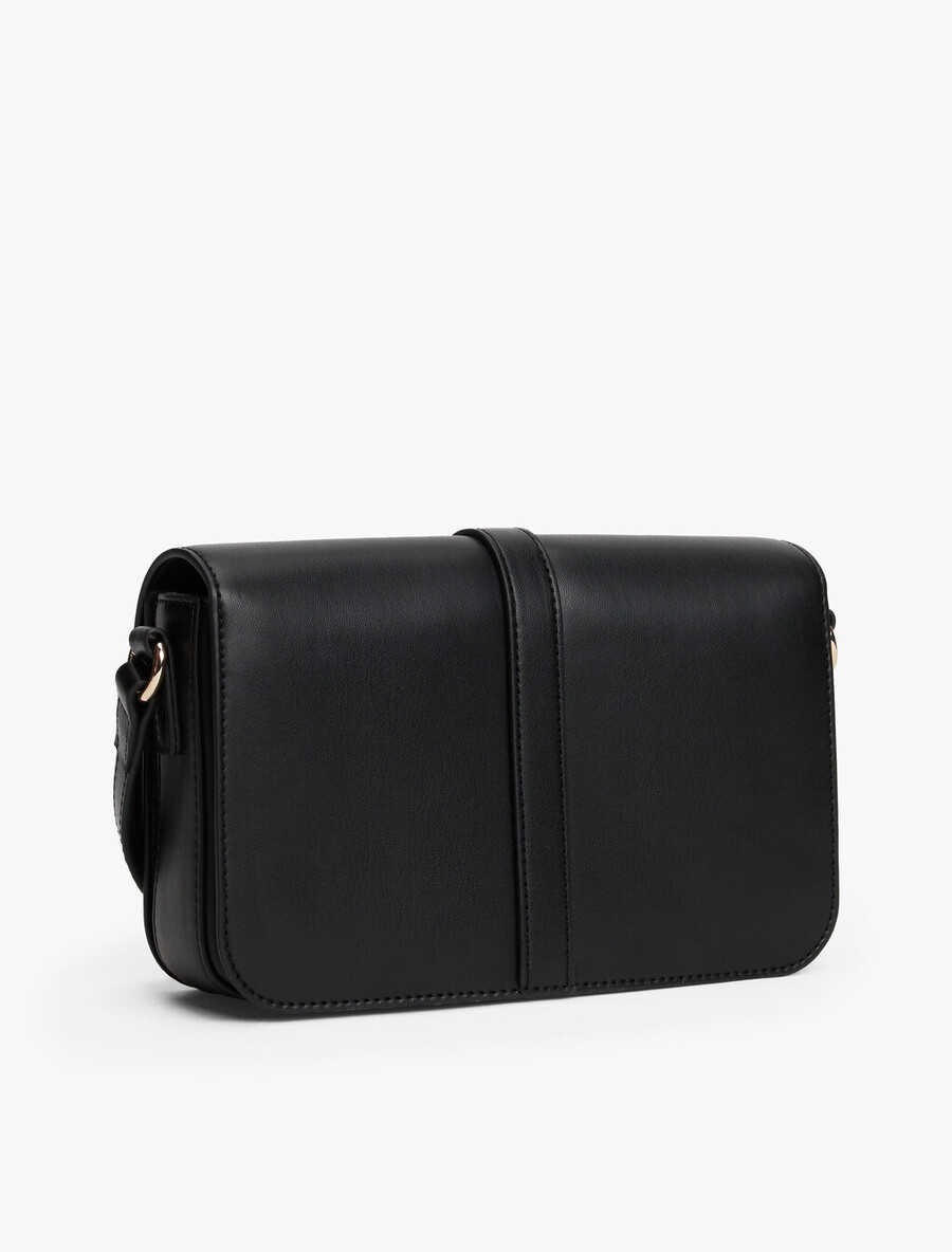 borsa a tracolla con patta e monogramma th