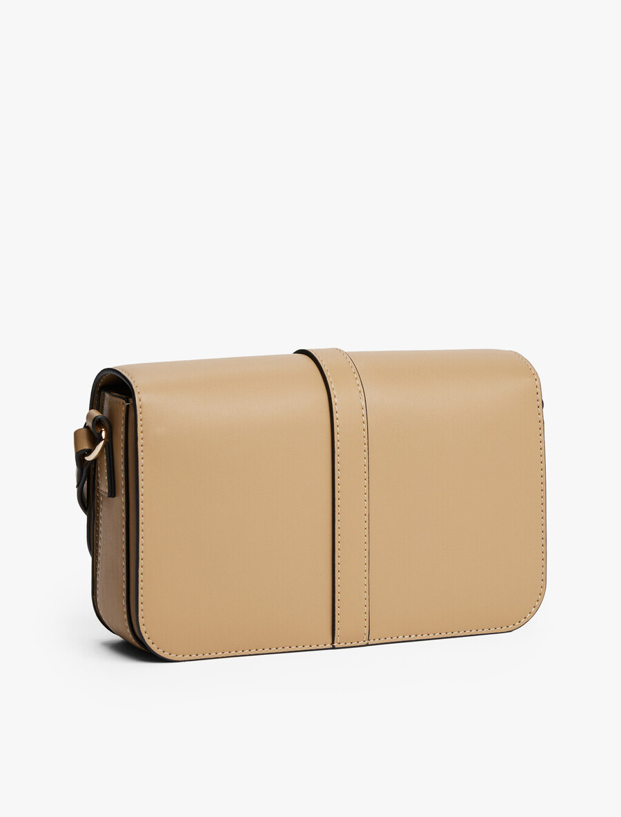 borsa a tracolla con patta e monogramma th