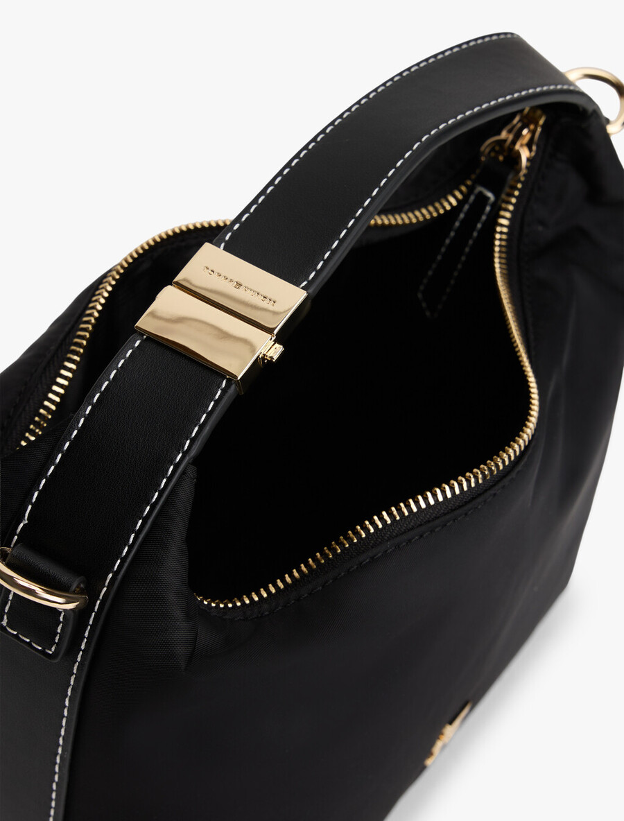 borsa a tracolla con placca monogramma th