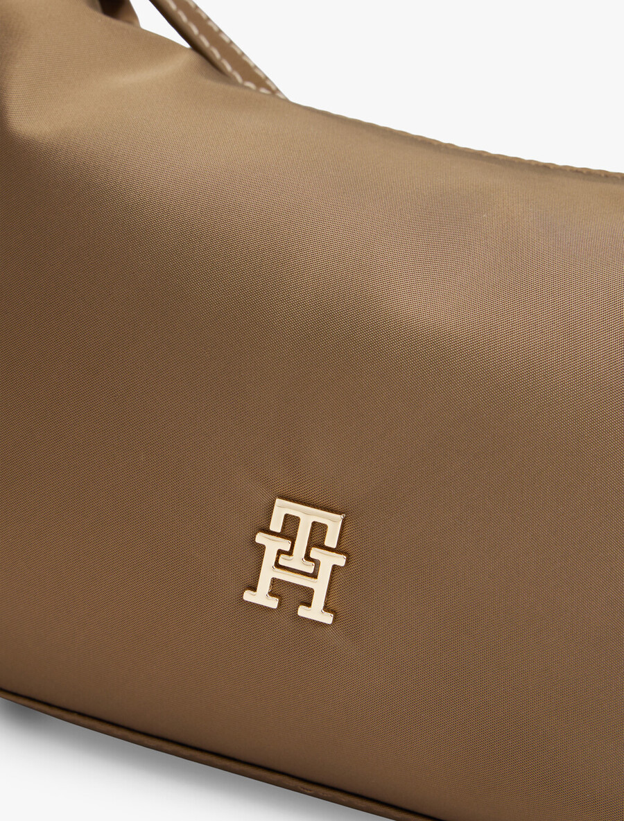 borsa a tracolla con placca monogramma th