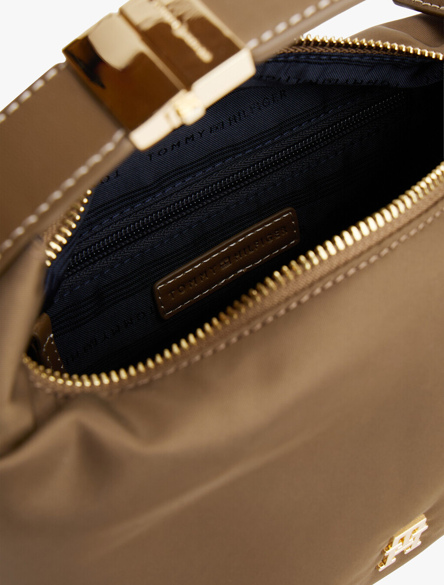 borsa a tracolla con placca monogramma th
