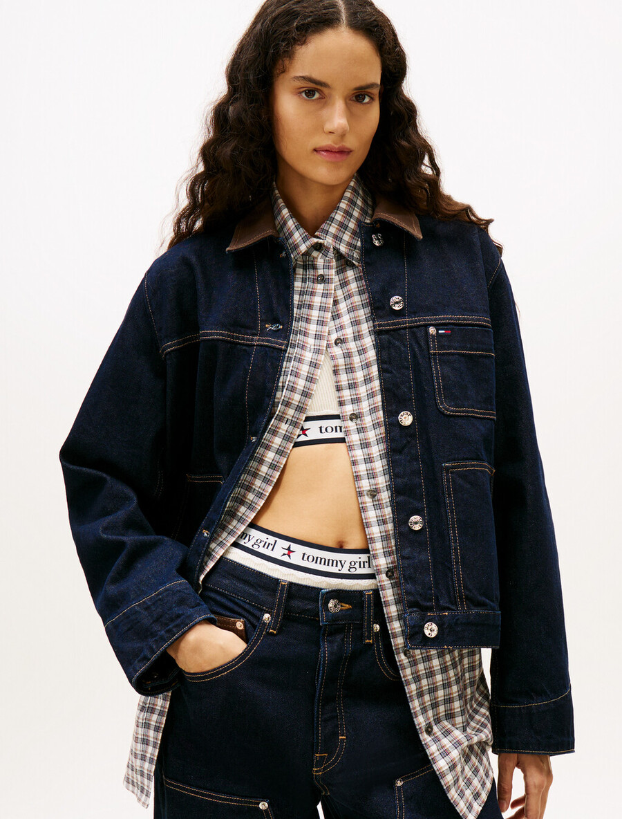 giacca oversize in denim