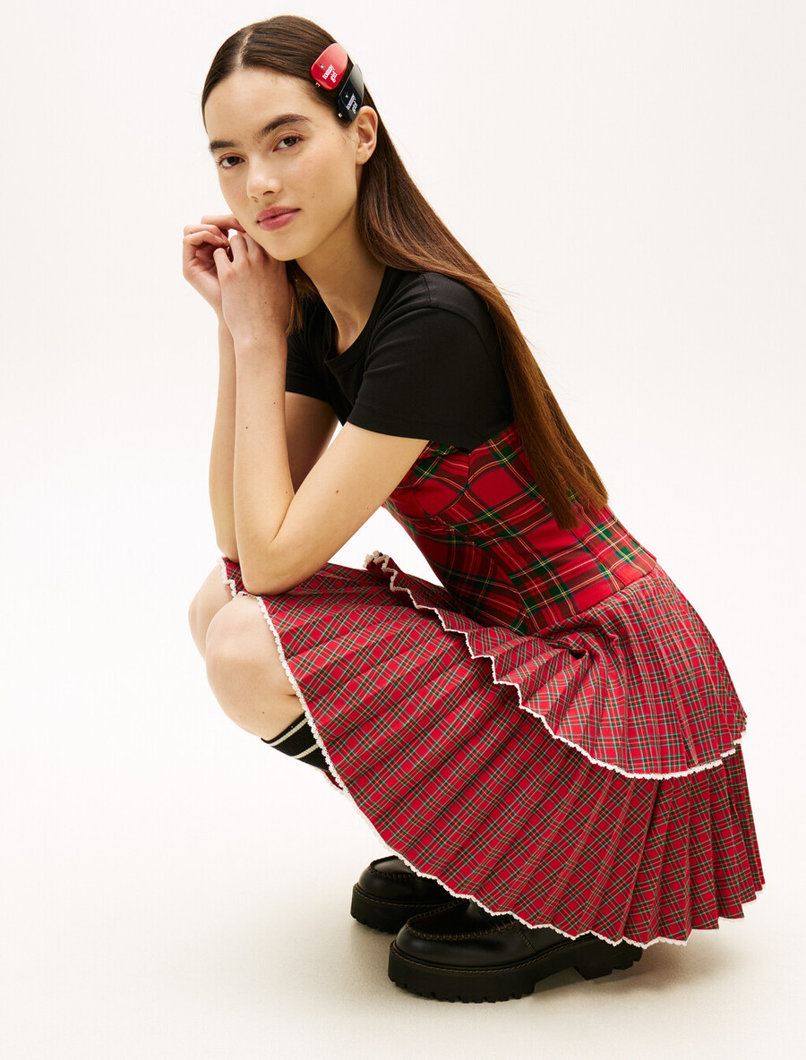 abito bustier tartan tommy girl