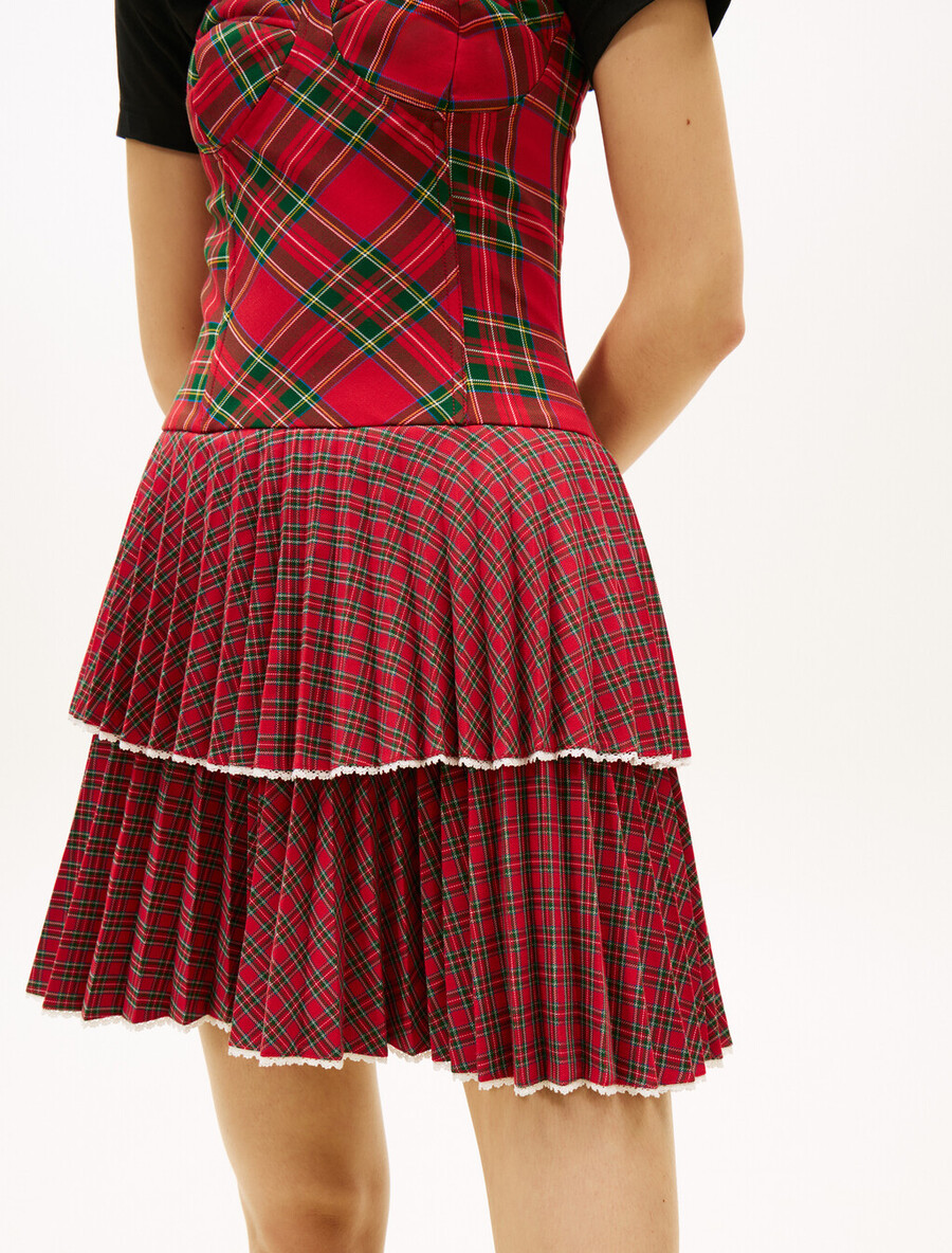abito bustier tartan tommy girl