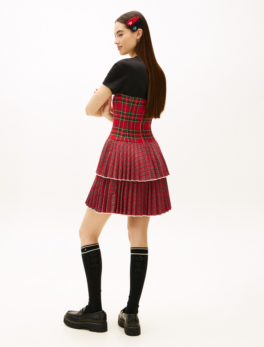 abito bustier tartan tommy girl
