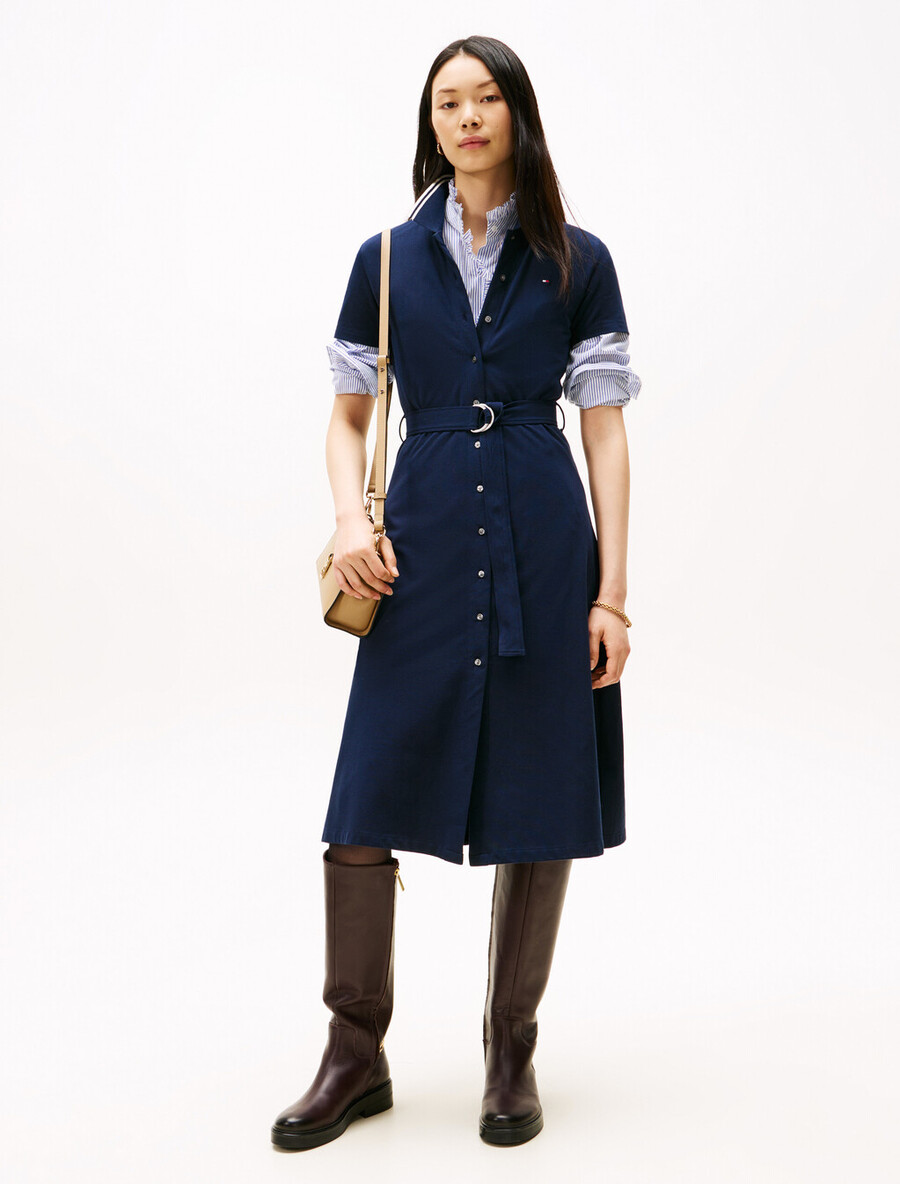 abito polo asia fit midi fit flare