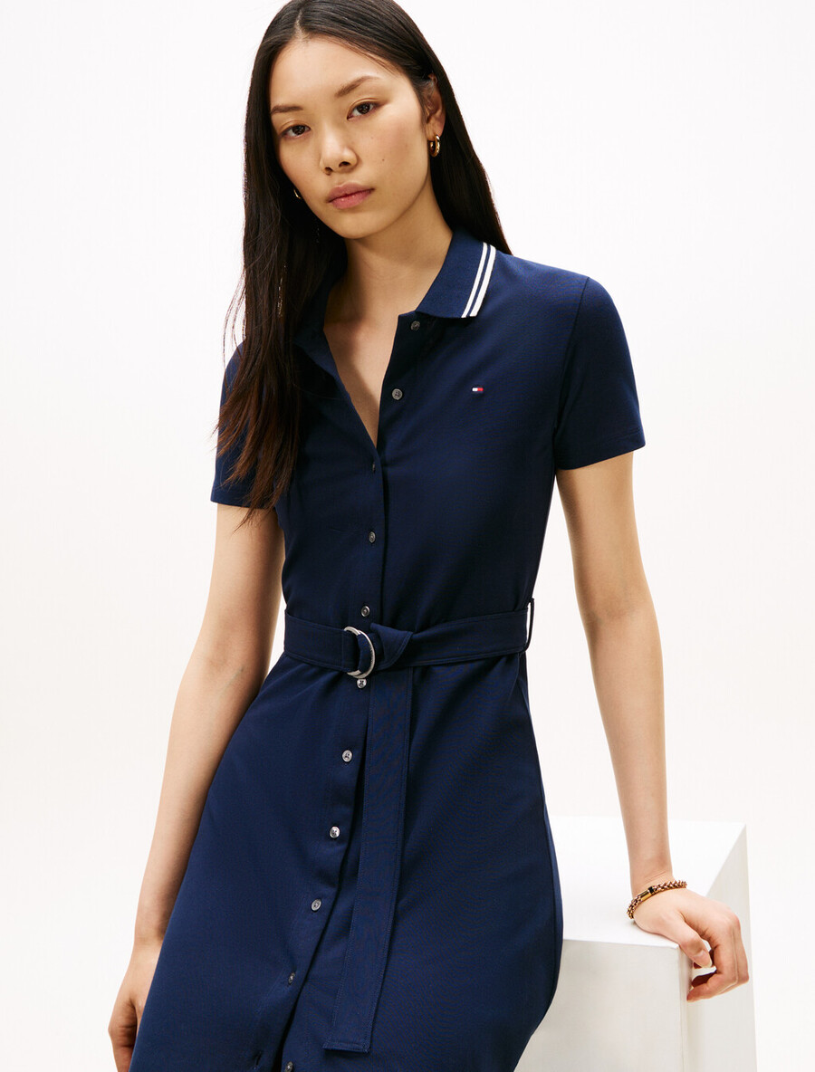 abito polo asia fit midi fit flare