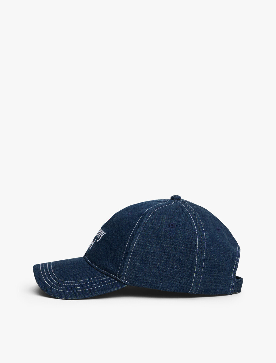 cappellino da baseball in denim tommy girl