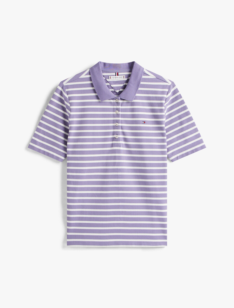 polo regolare con ricamo bandiera della collezione 1985