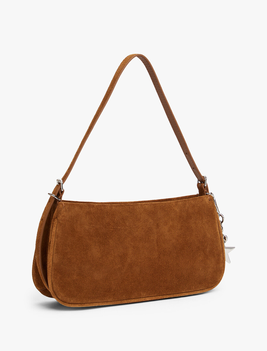 borsa a tracolla in pelle scamosciata tommy girl