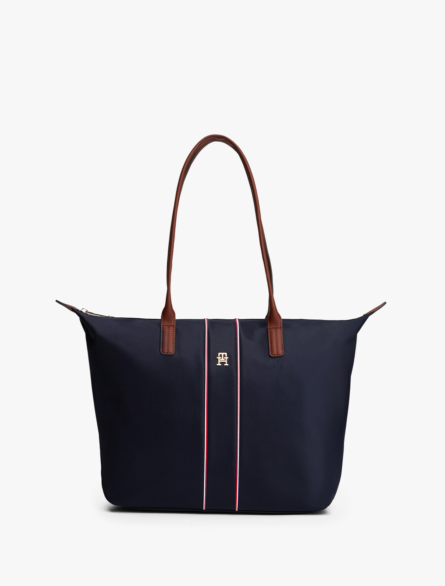borsa tote con monogramma th aziendale