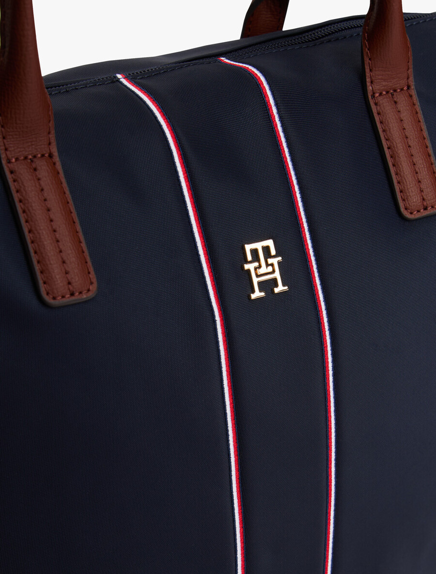 borsa tote con monogramma th aziendale