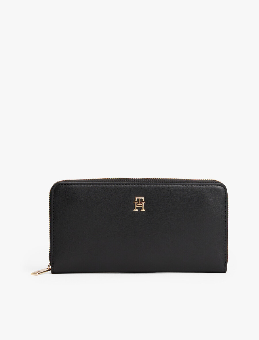 portafoglio con cerniera hilfiger icon
