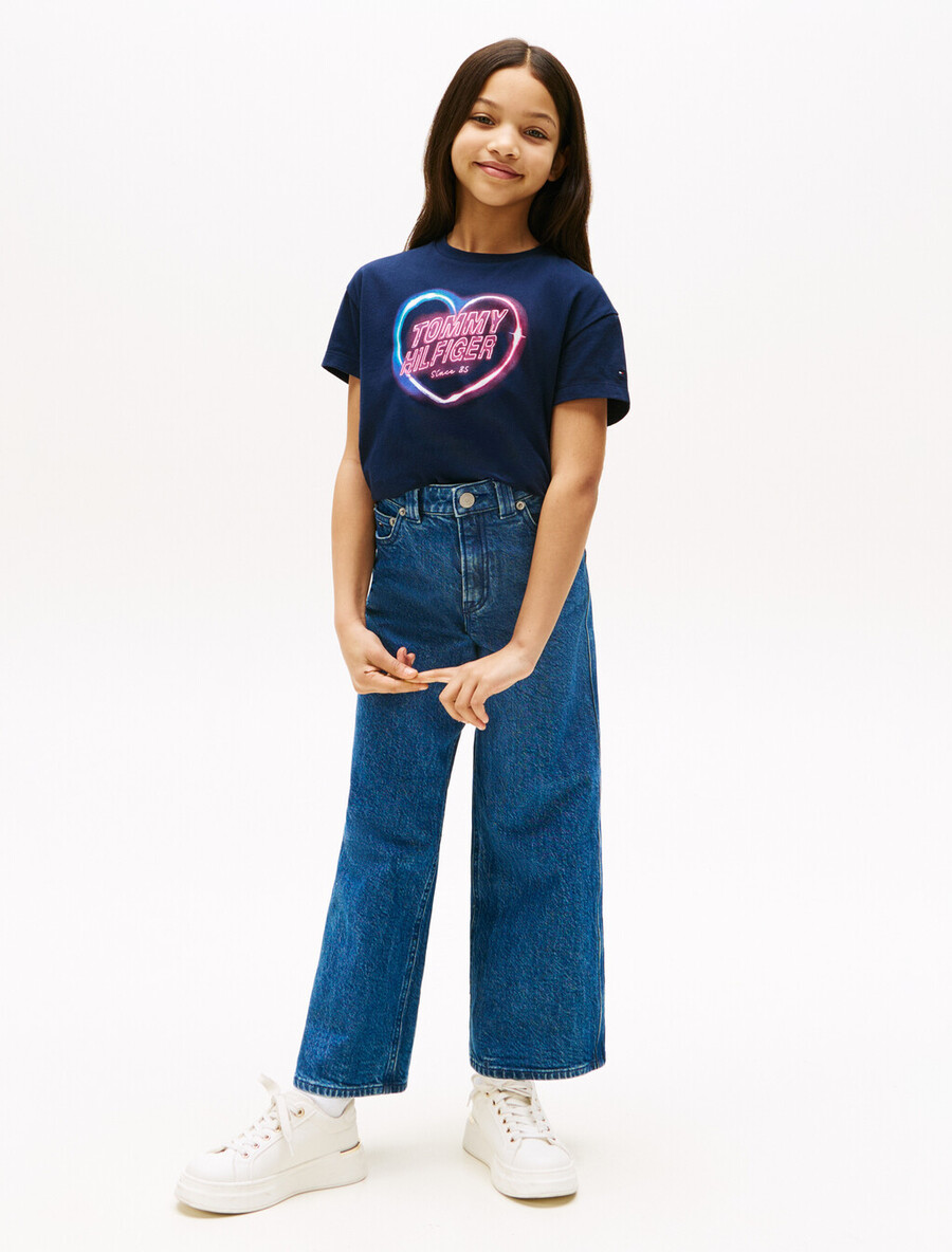 t-shirt rilassata con stampa fotografica