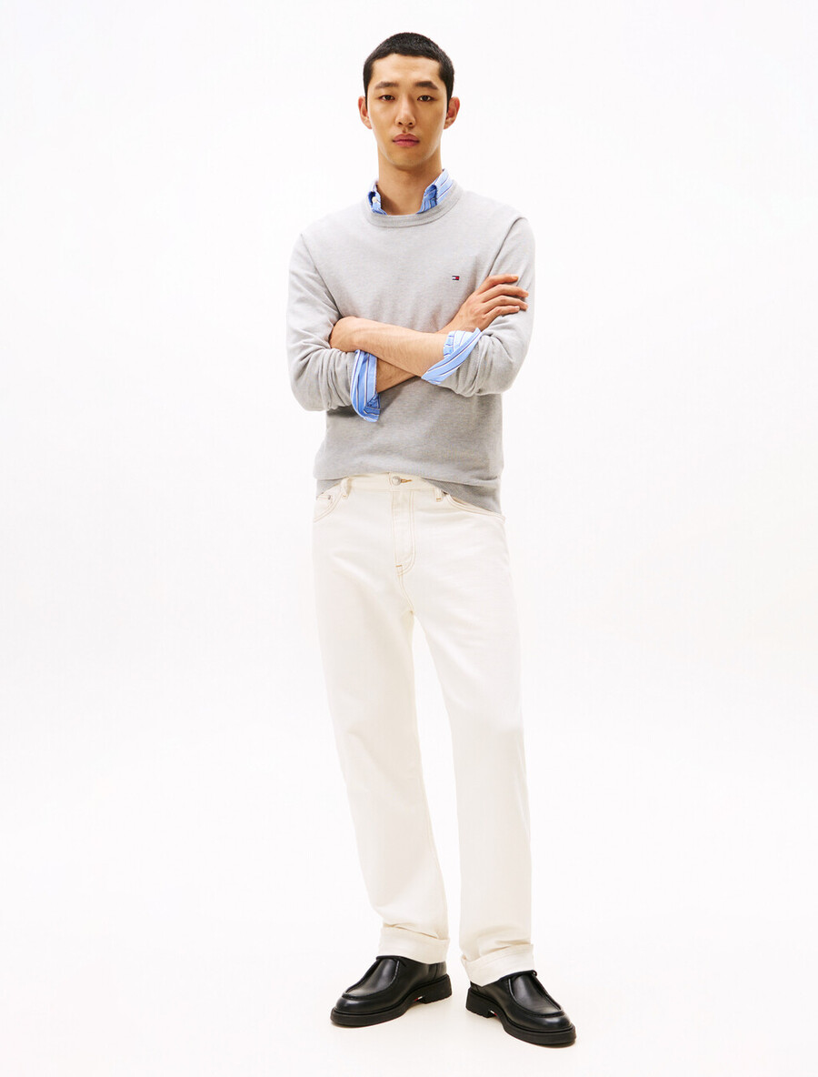 maglione in cotone seta e cashmere