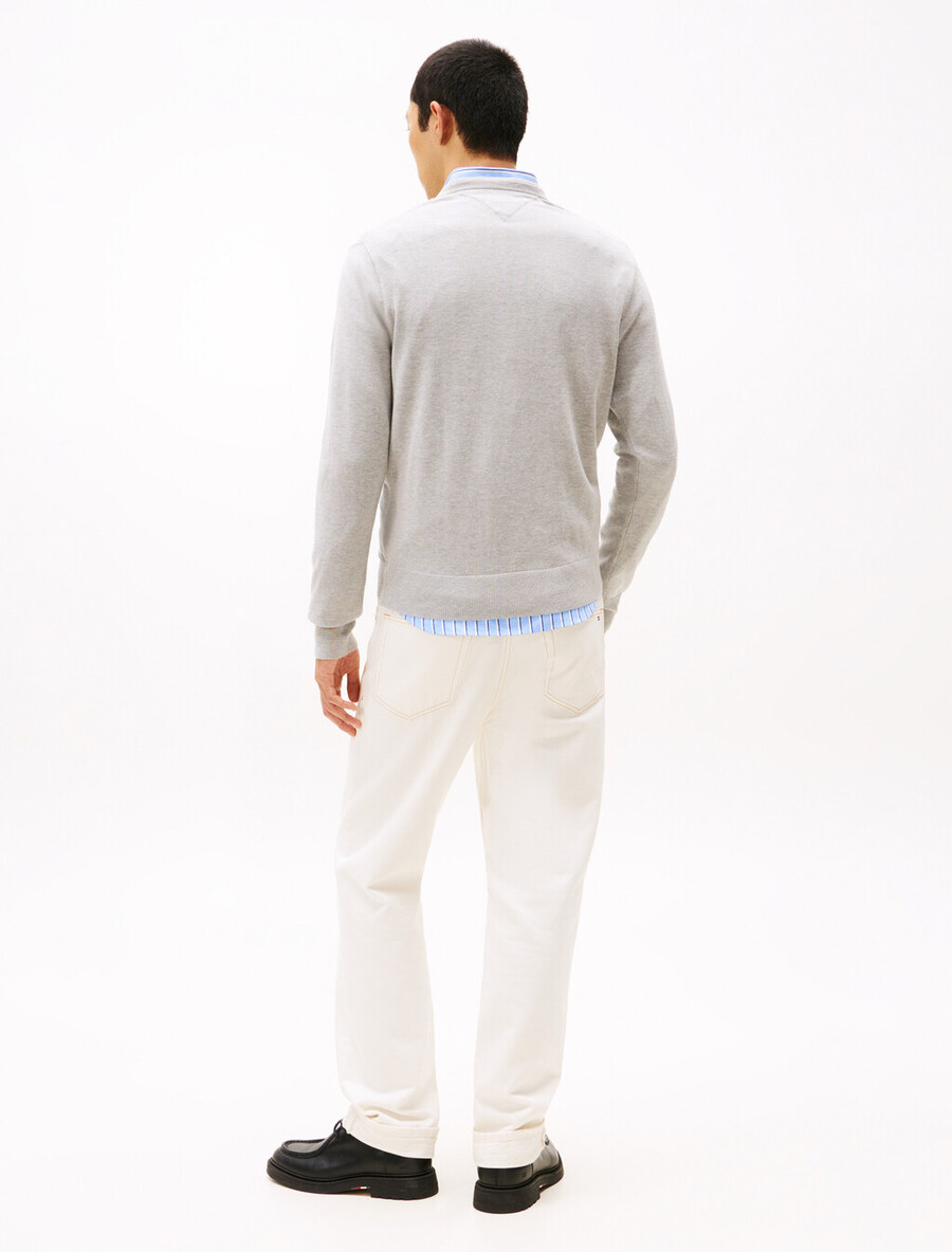 maglione in cotone seta e cashmere