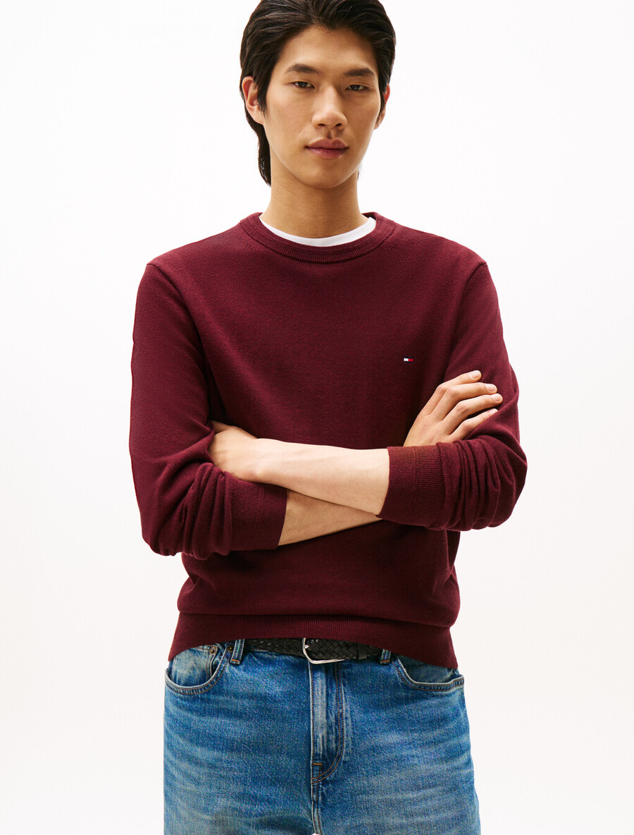 maglione in cotone seta e cashmere