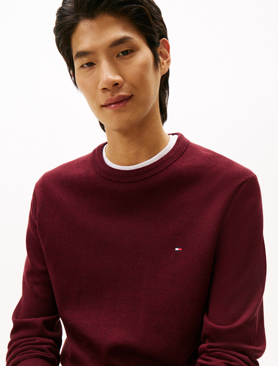 maglione in cotone seta e cashmere