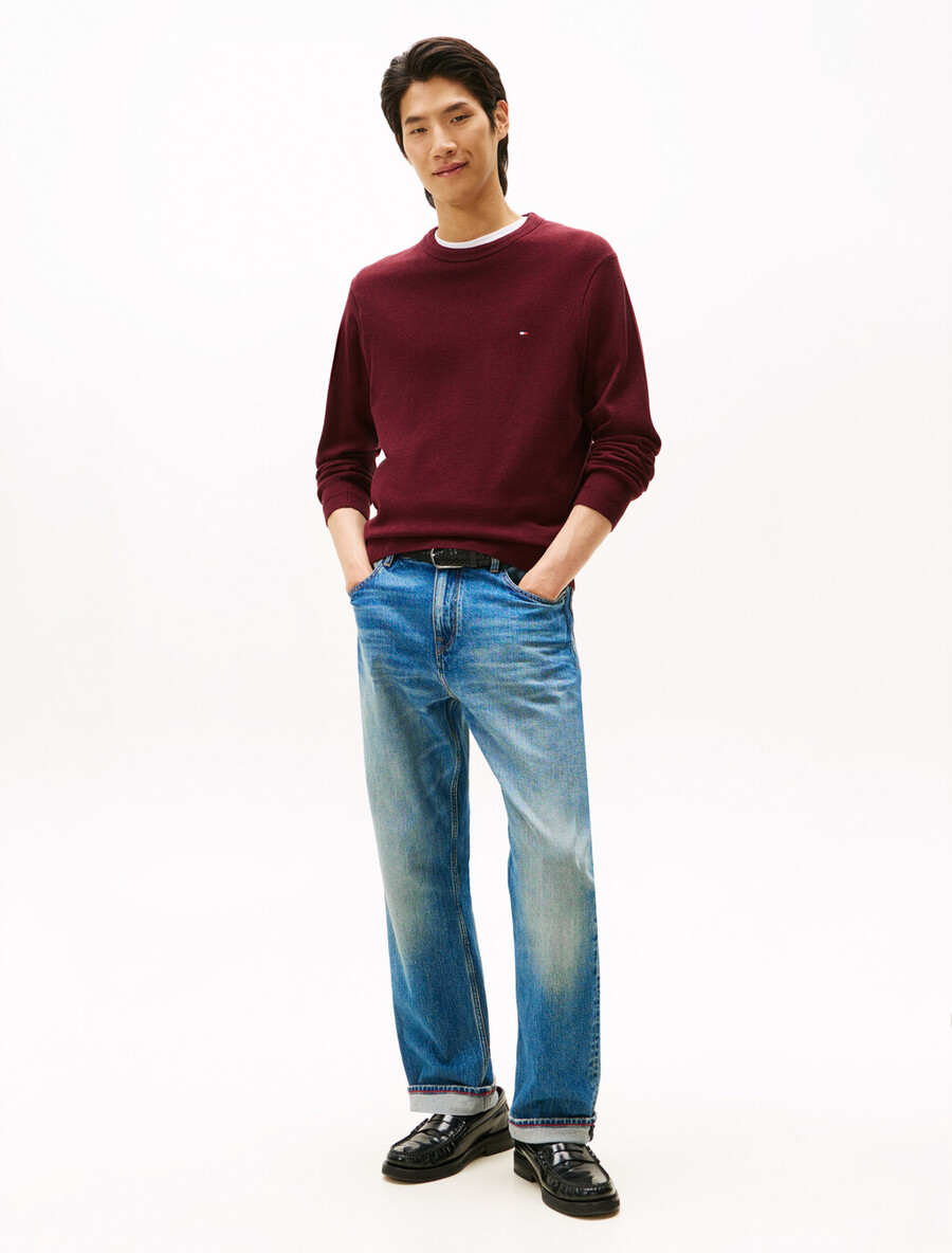 maglione in cotone seta e cashmere