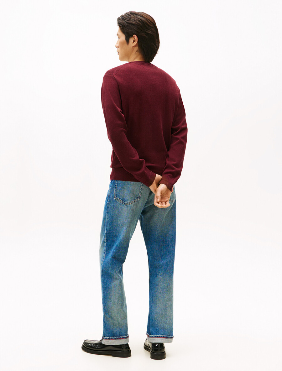 maglione in cotone seta e cashmere