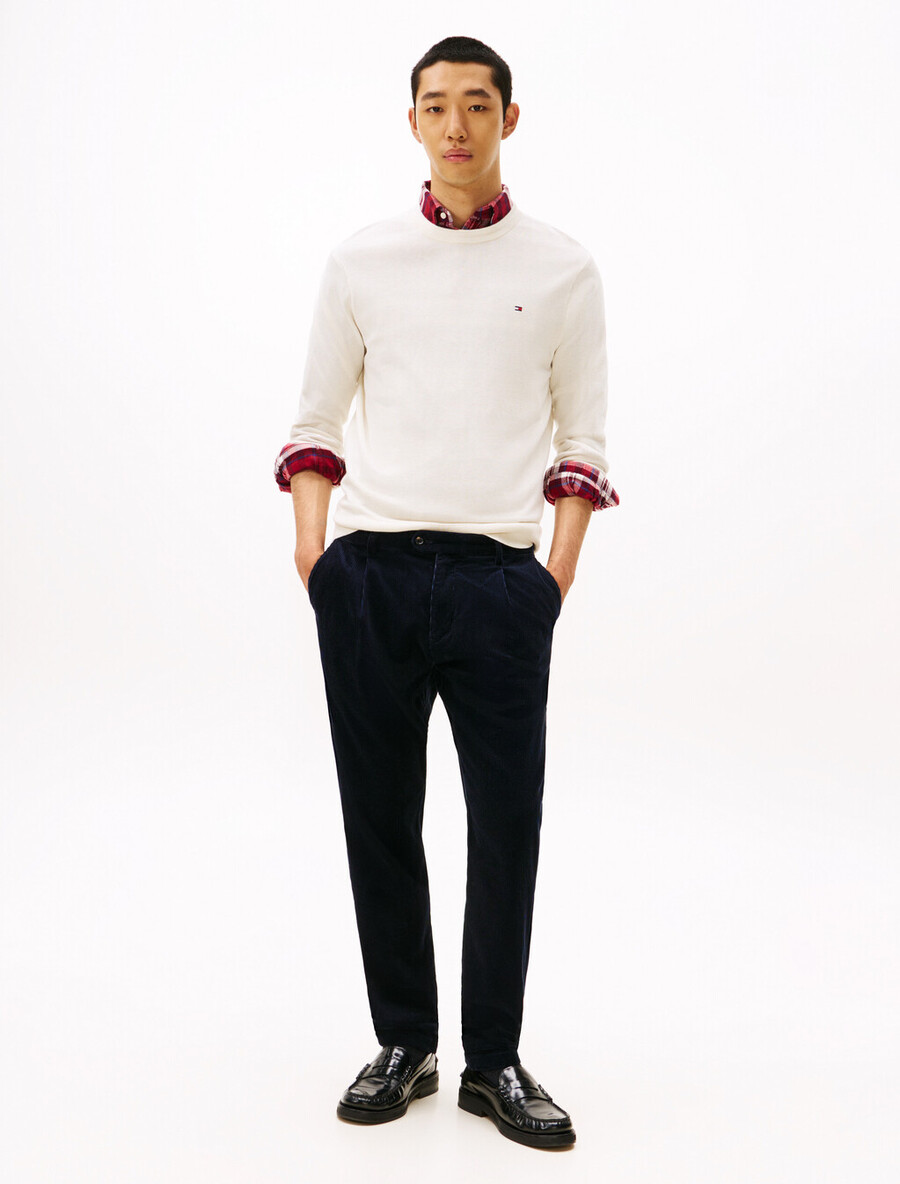 maglione in cotone seta e cashmere