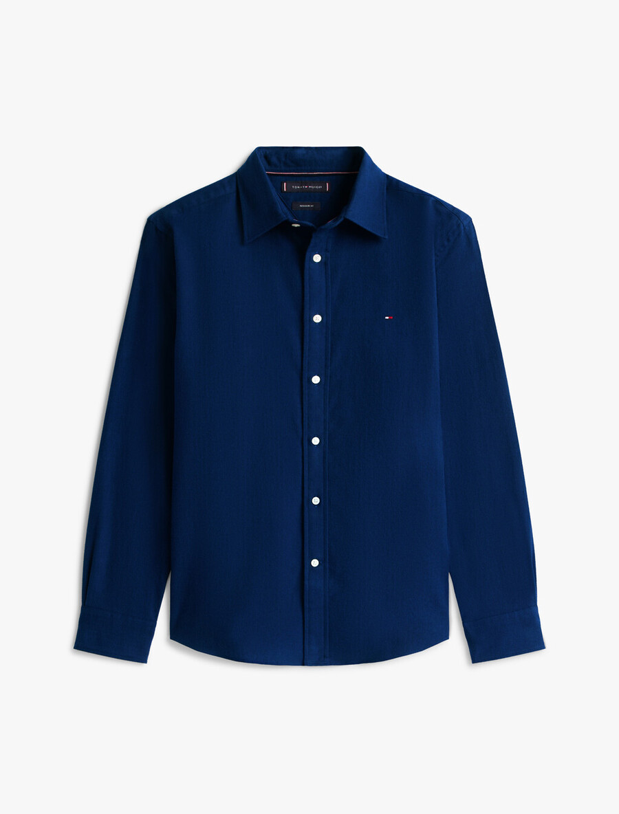 camicia a spina di pesce in flanella asia fit