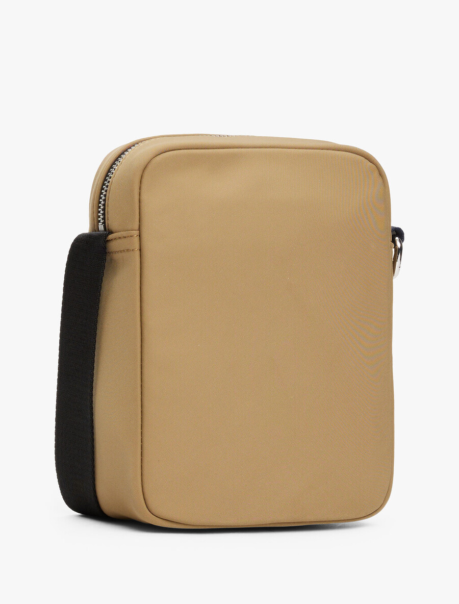 borsa da reporter con logo in metallo th business