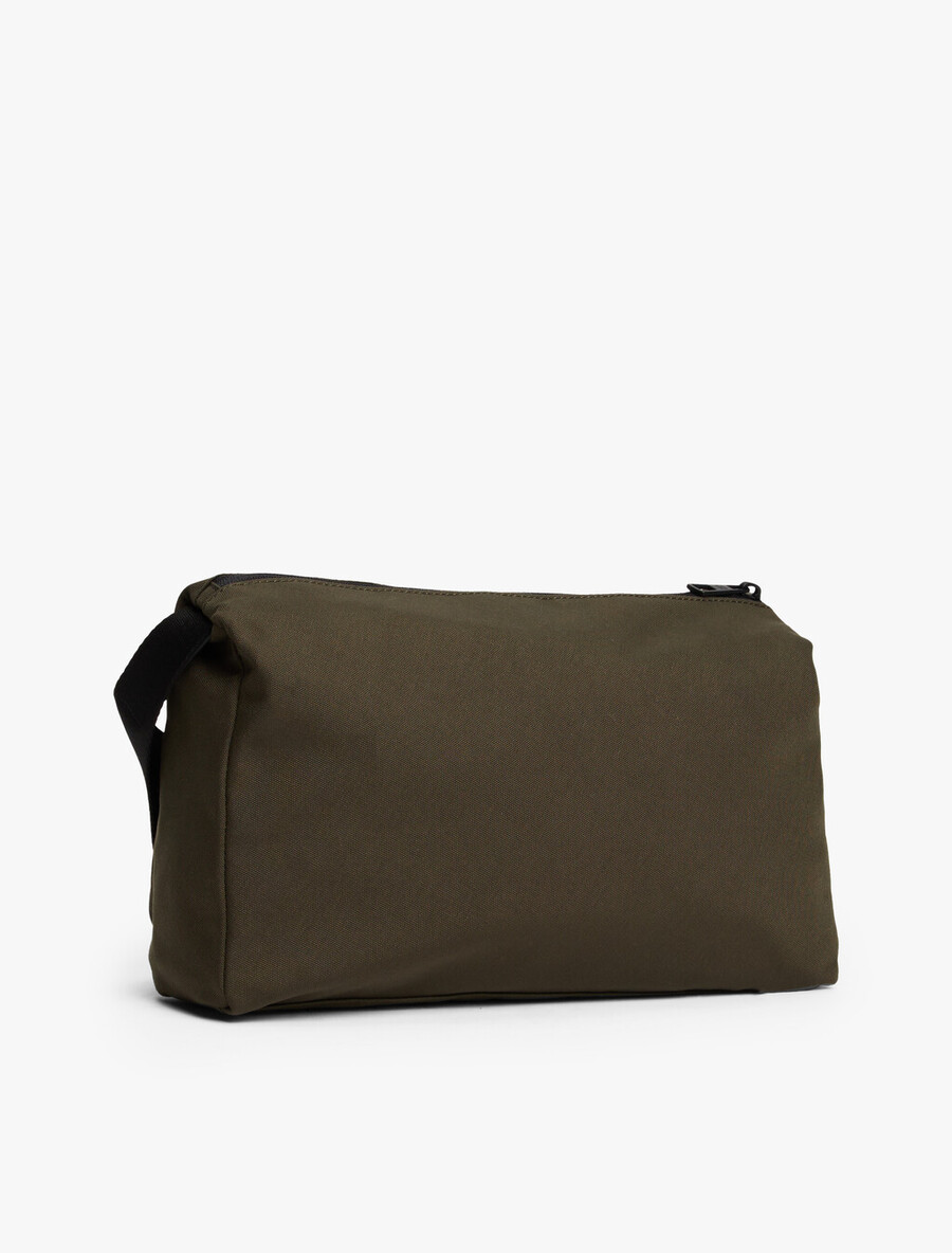 borsa a tracolla con logo in metallo