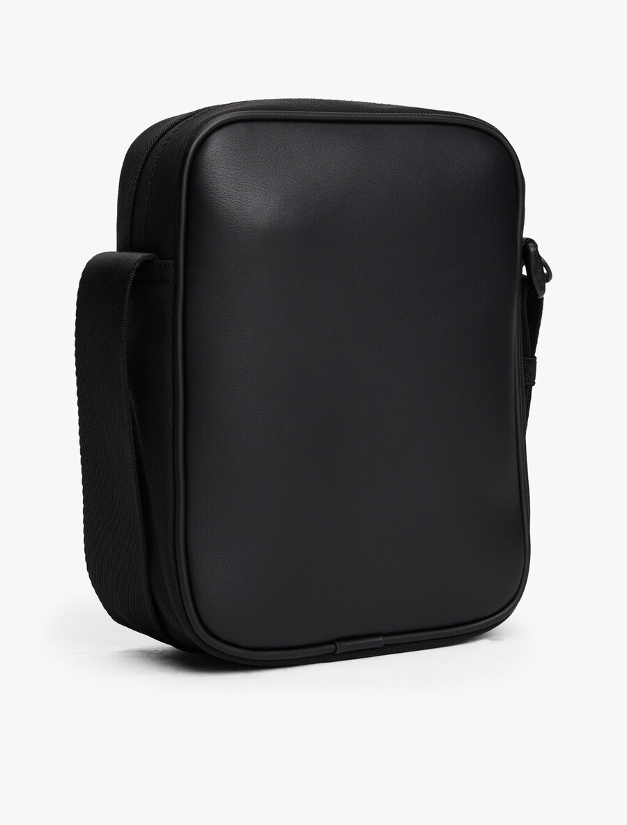 borsa a tracolla con pannello testurizzato