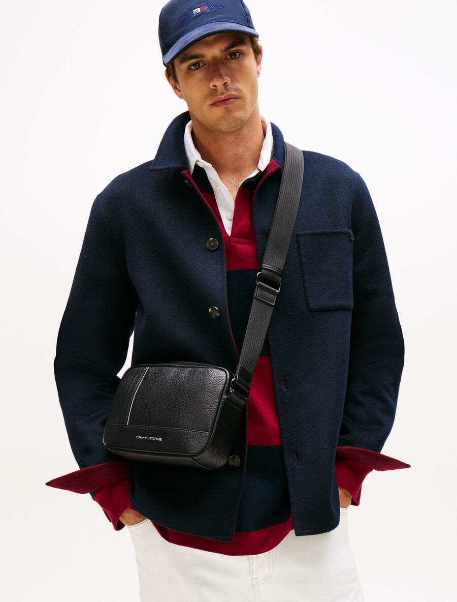 borsa a tracolla reporter pebble grain