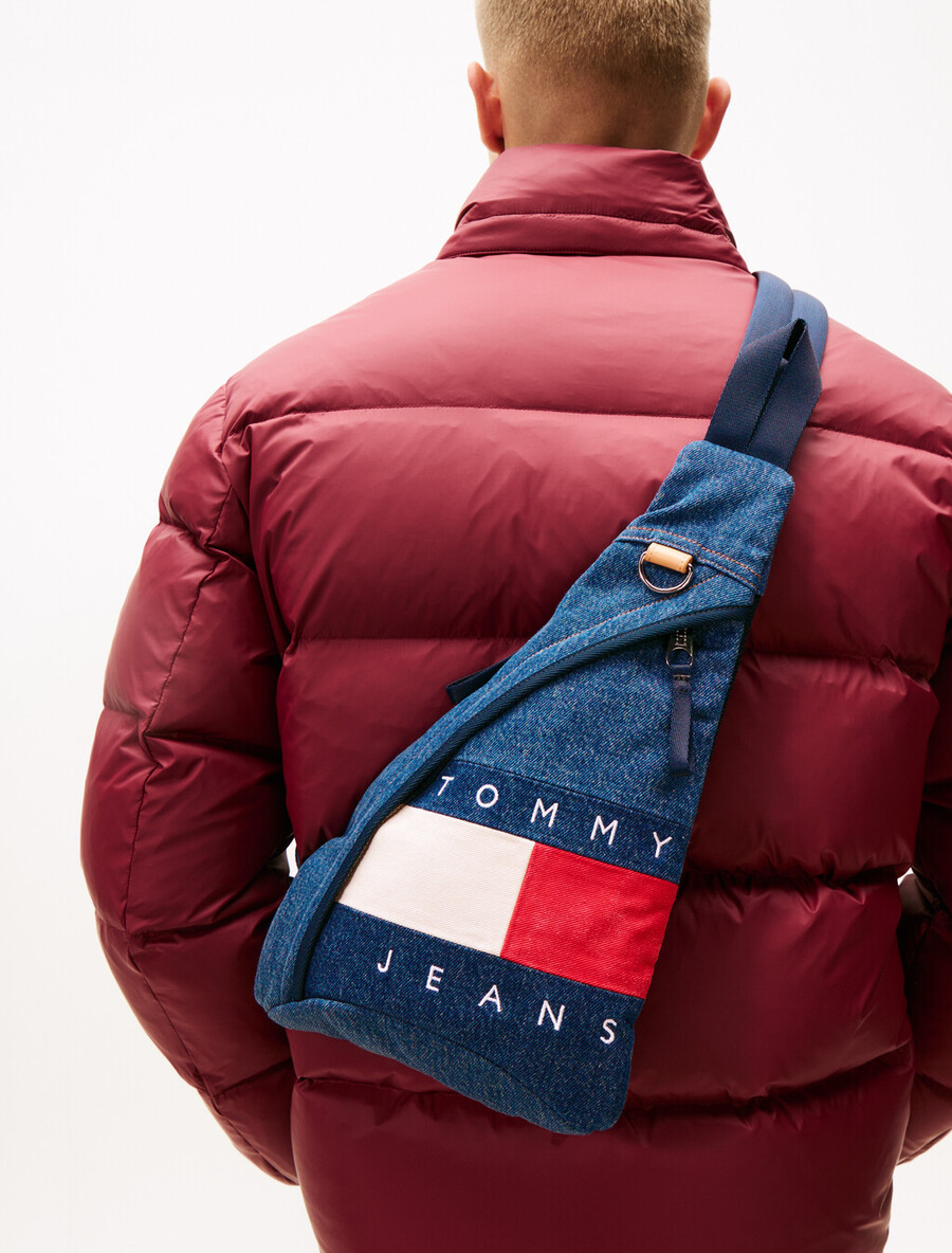borsa a tracolla in denim archive