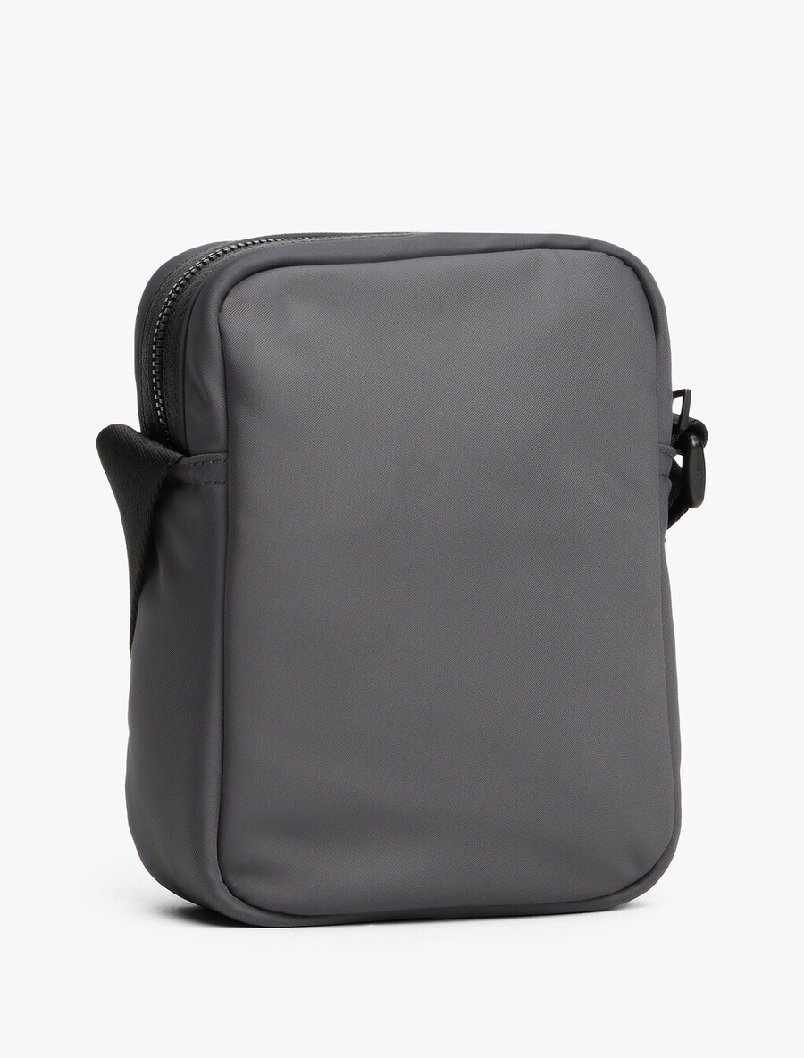 borsa a tracolla con logo in tessuto