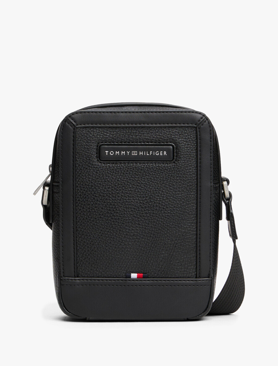 borsa a tracolla con logo pebble grain