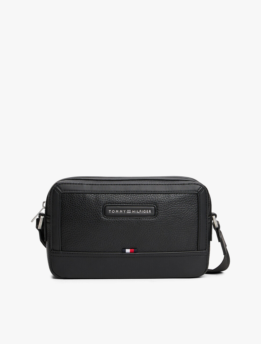 borsa a tracolla con logo pebble grain