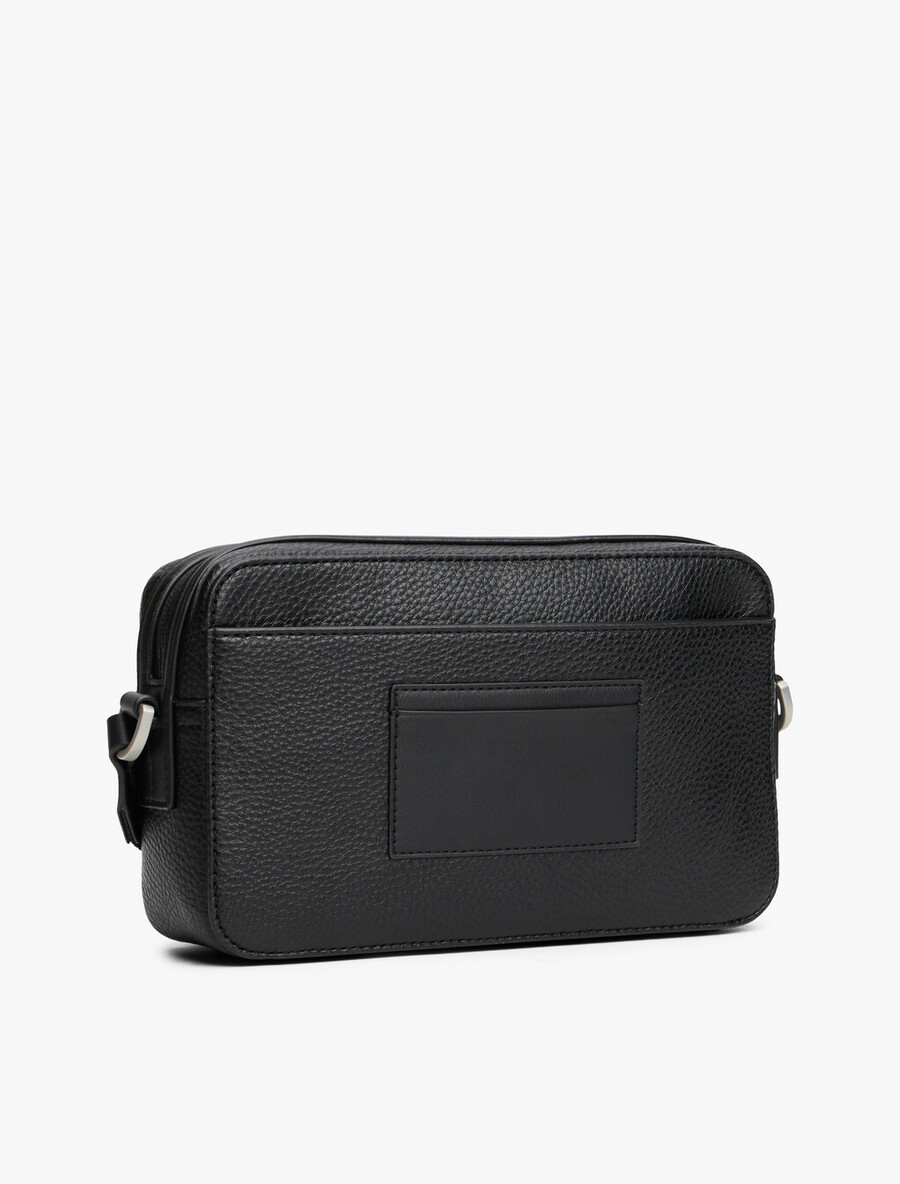 borsa a tracolla con logo pebble grain