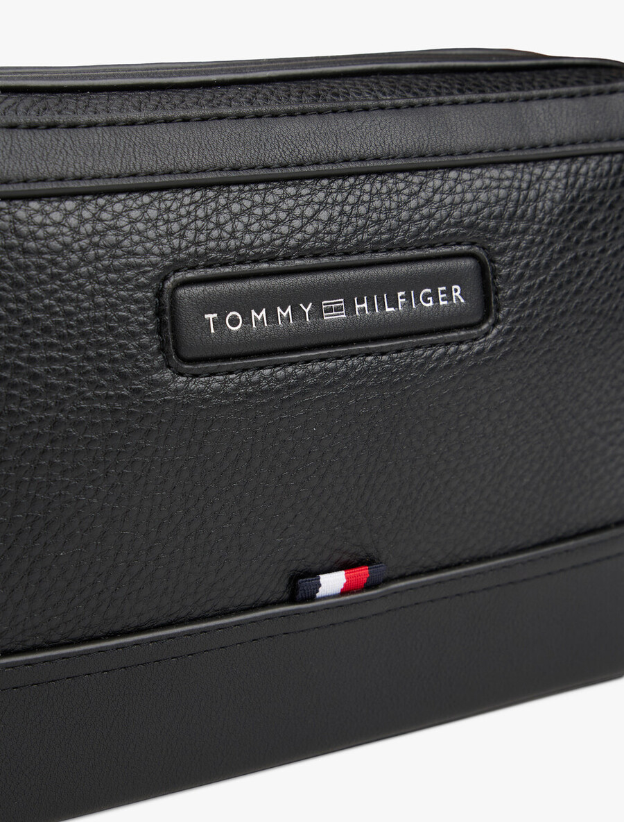 borsa a tracolla con logo pebble grain