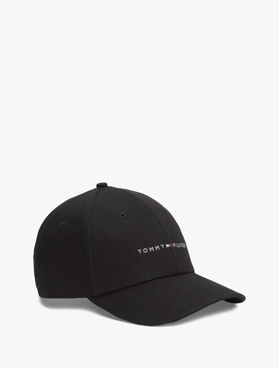 cappellino da baseball a sei pannelli in twill con ricamo del logo