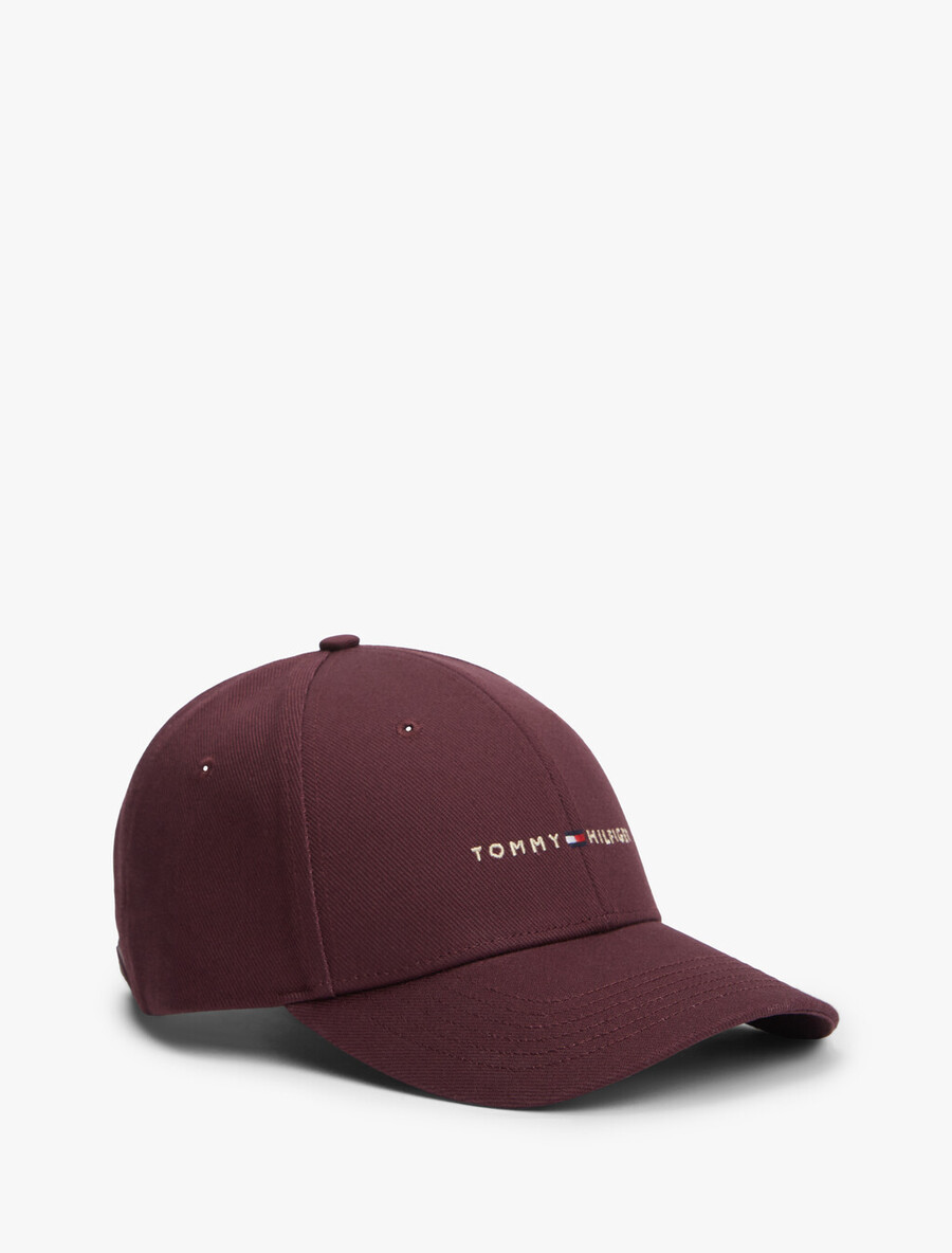 cappellino da baseball a sei pannelli in twill con ricamo del logo