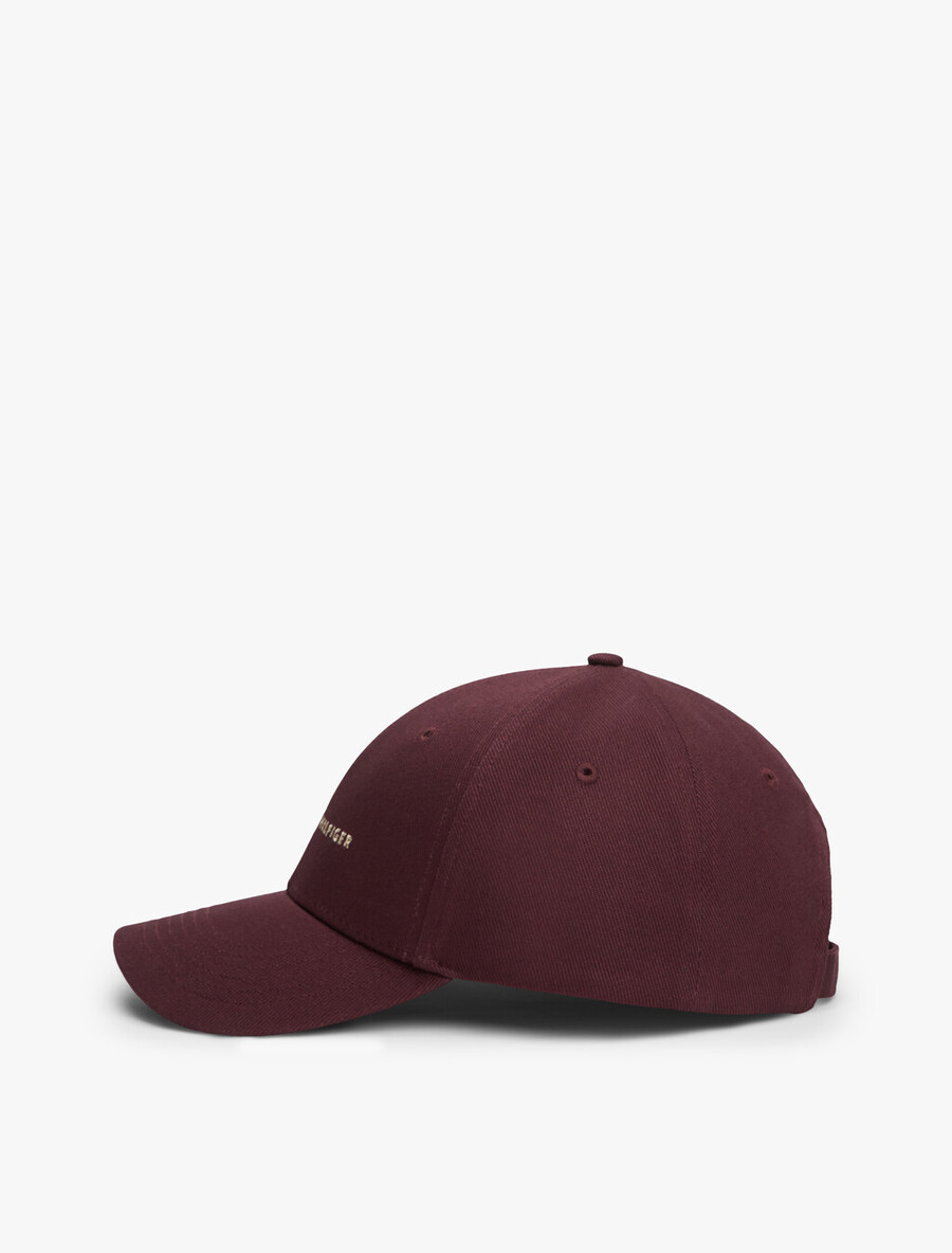 cappellino da baseball a sei pannelli in twill con ricamo del logo