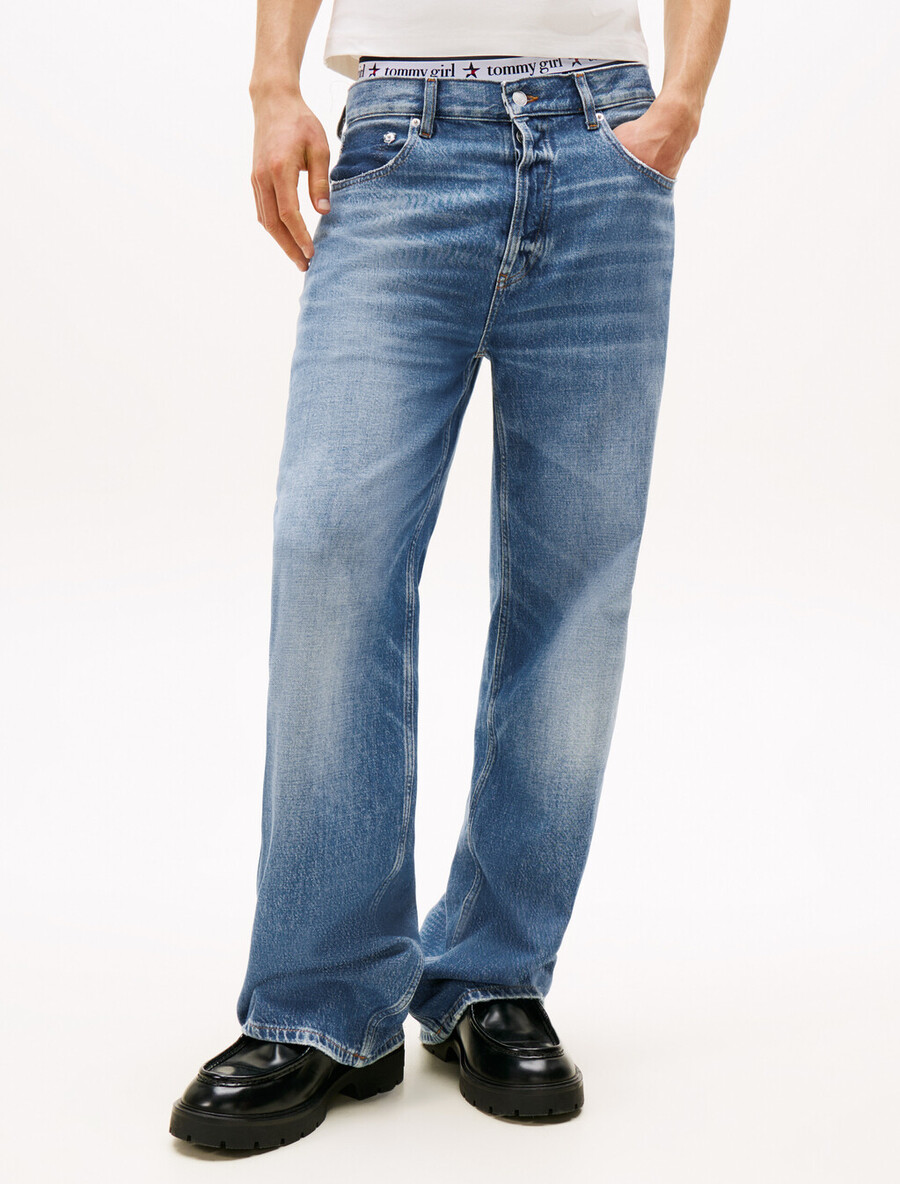 jeans tommy girl a vita bassa e rilassati