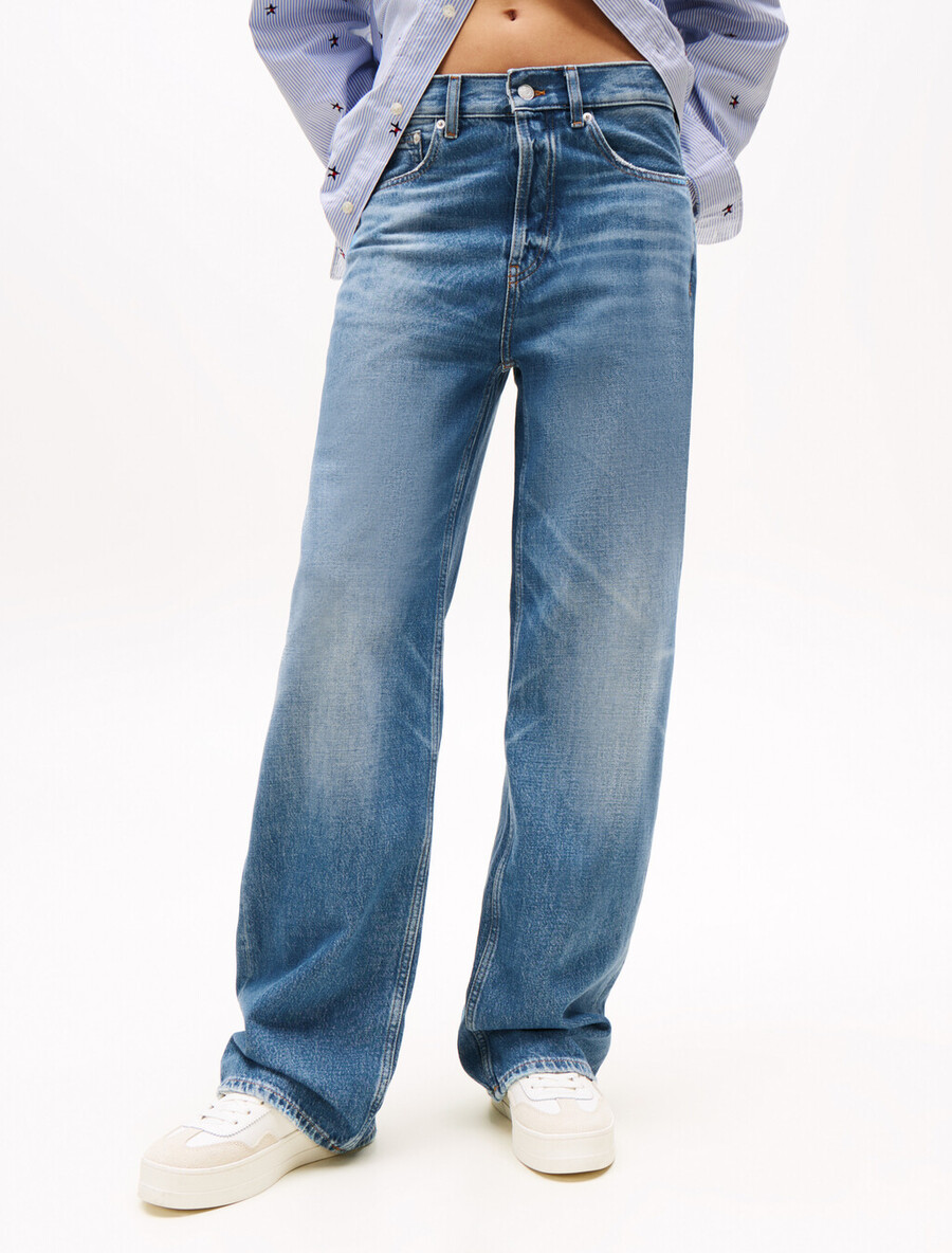 jeans tommy girl a vita bassa e rilassati