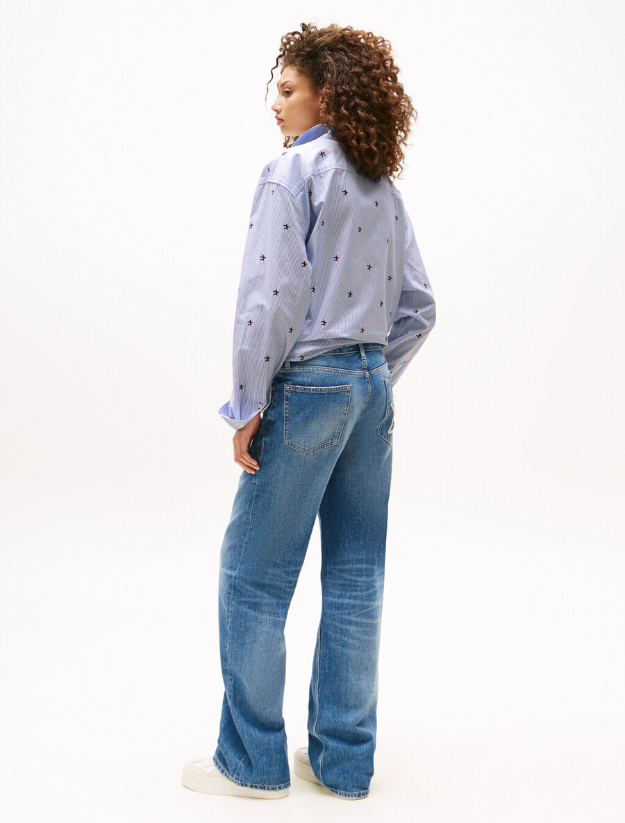 jeans tommy girl a vita bassa e rilassati