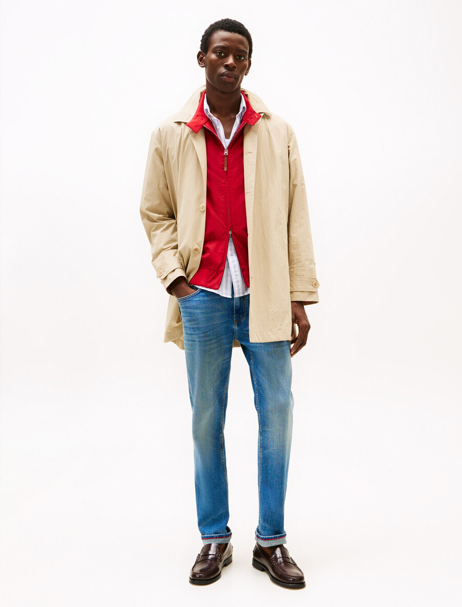 jeans a gamba dritta con baffi