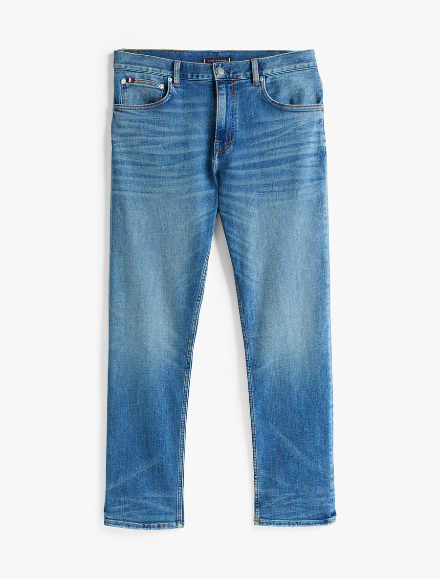 jeans a gamba dritta con baffi