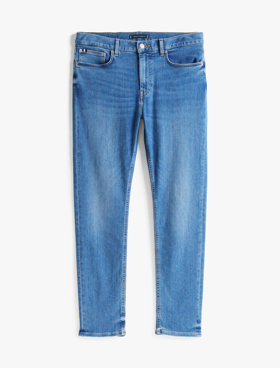 jeans dritti e rilassati sbiaditi