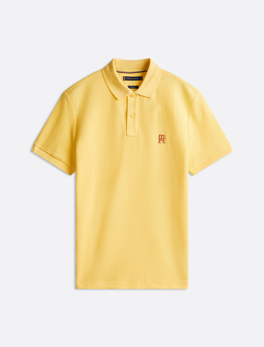 polo regolare con logo monogramma