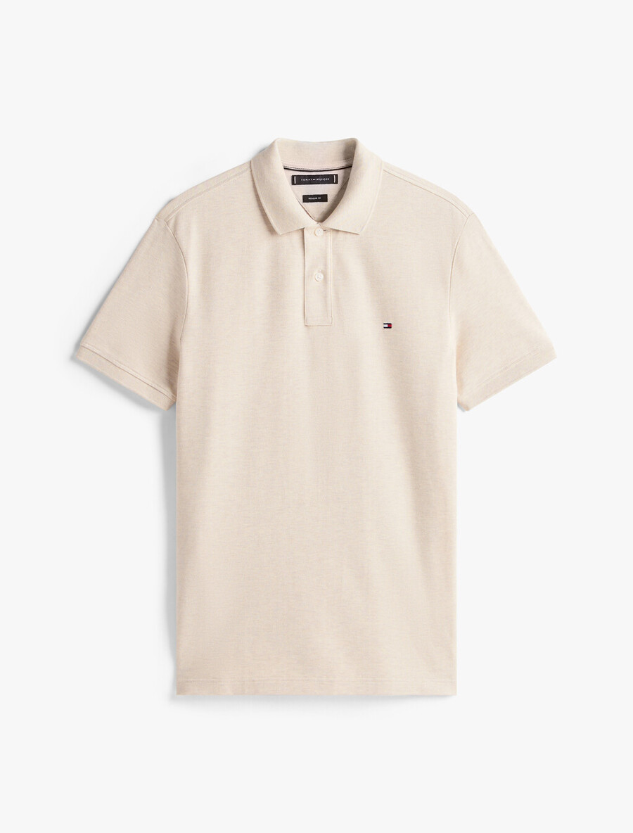 polo regolare con patta in tartan