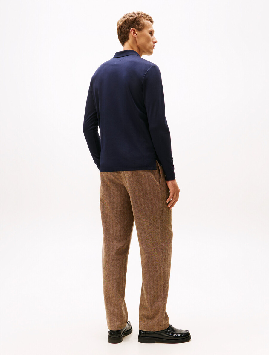 polo jacquard mercerizzato